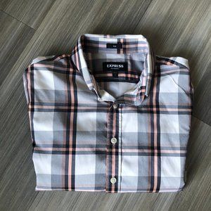 Plaid Wrinkle-Resistant Performance Dress Shirt